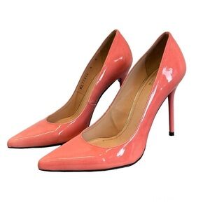 STUART Weitzman pink patent high heels Sz 6